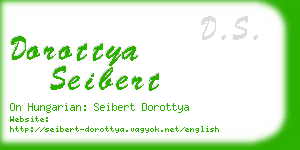 dorottya seibert business card